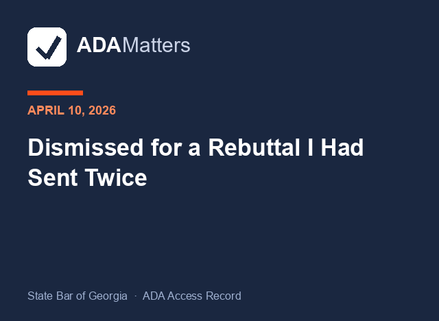The April 10 dismissal