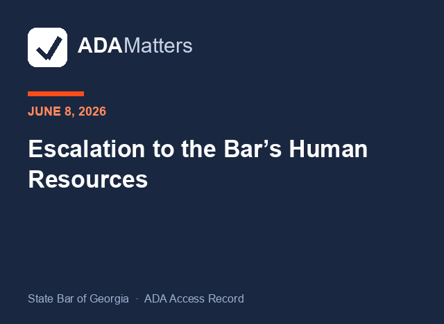 I escalated to Human Resources