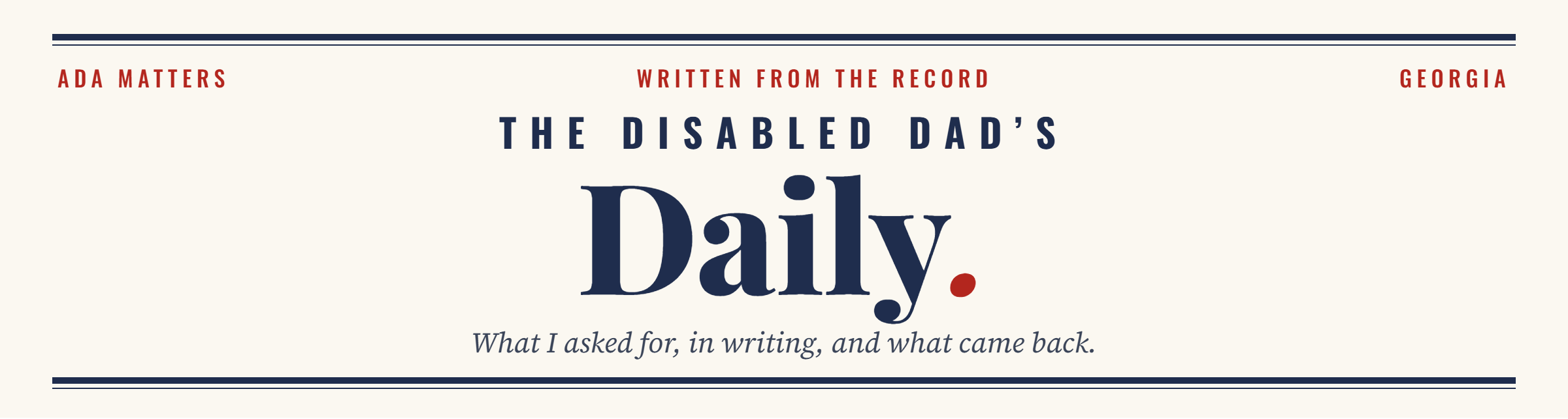 The Disabled Dad’s Daily